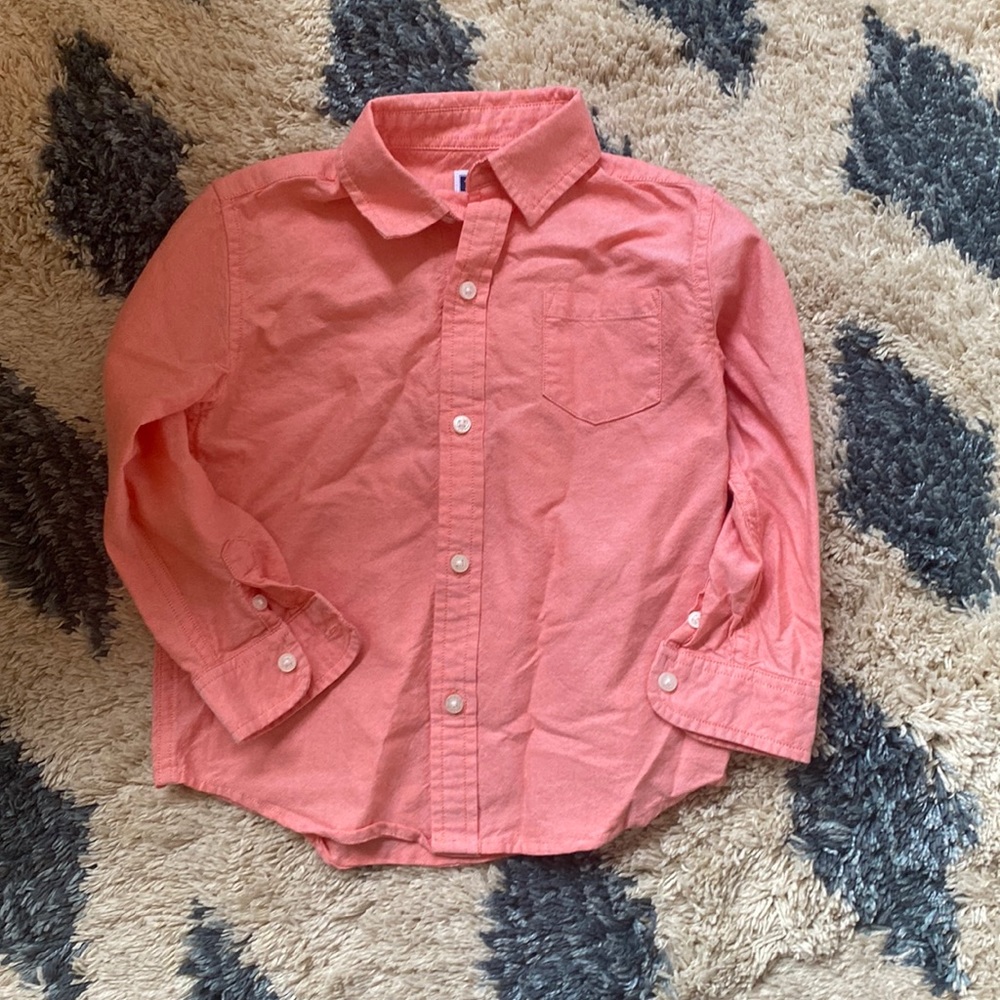Janie and Jack Pink Button Down sz 3